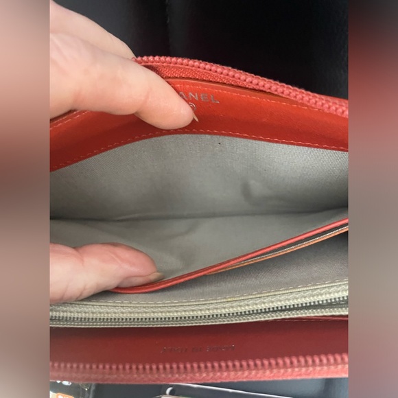 CHANEL CC Logo Caviar Skin Zip Around Long Wallet - Picture 8 of 13